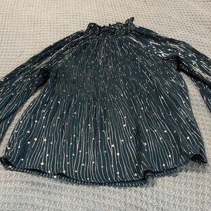 Alice Blue Navy and White Blouse